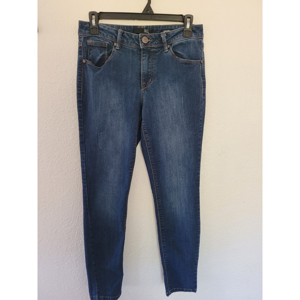 1822 Denim Adrianna Skinny Jeans Dark Wash Mid Rise Blue Size 6 30x27 #P3
